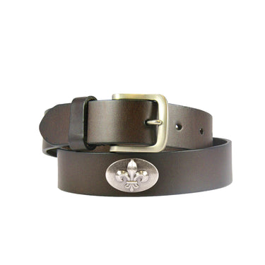 Fleur De Lis Concho Belts BOLP-FLEU-BRW