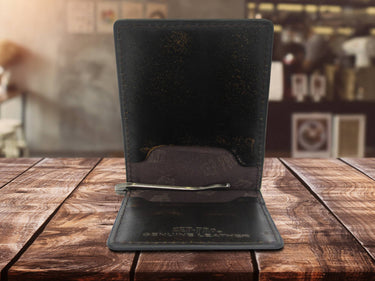Texas Longhorns Burnished Leather Front Pocket Clip Wallet
