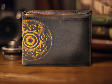 Shotshell Burnished Leather Bifold Wallet