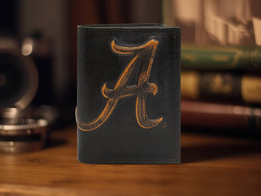 Alabama Crimson Tide Burnished Leather Trifold Wallet