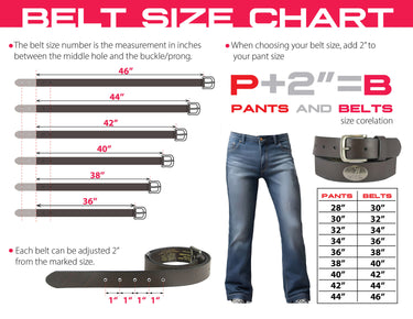 Leather Belt Size Chart