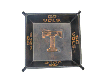 Clemson Tigers Leather Valet Tray Top