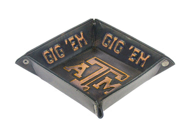 Texas A&M Aggies Leather Valet Tray