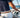 Embroidered Marlin Leather Belt Boat