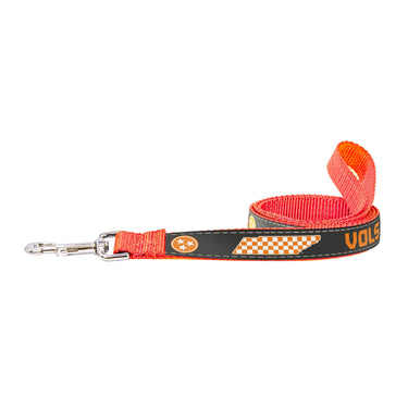 Tennessee Vols Stadium Collection Woven Ribbon Dog Lead Gray