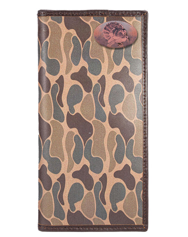 Turkey Old School Camo secretary wallet brown tan