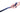UMS Ole Miss Stadium Collection Woven Ribbon Dog Lead Red handle