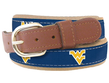 West Virginia Mountaineers Woven Ribbon Belt