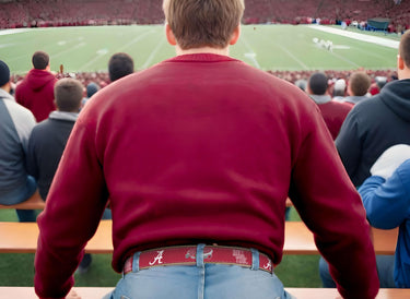 Alabama Crimson Tide Stadium Collection Woven Ribbon Belt Stadium Fan