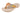 Mahi Dolphin Men's Fishing Sandal, Tan Leather Strap Boating Flip Flop, Embroidered Fish Design, Cushioned Insole, Non-Slip Boating Shoe.