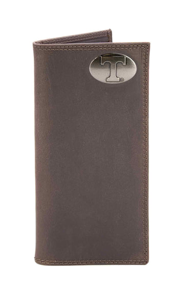 Tennessee Vols Men's Collegiate Secretary Leather Wallet. UT Long Wallet. Vols Roper Wallet. UT Vols Gift. Silver Concho Emblem