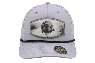 Turkey Woven Patch Rope Hat. 5-Panel Modern Flat Bill Cap. Richardson Golf Snapback Cap. Zep-Pro Trucker Hat. Wild Turkey Cap. Hunting Merch
