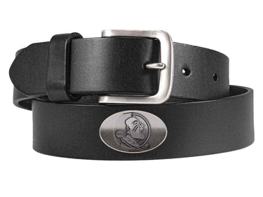Florida State Seminoles Men's Collegiate Brown Leather Concho Belt.