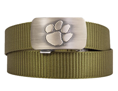 Clemson Tigers Cut-to-Size Belt with Gunmetal Clamp Buckle