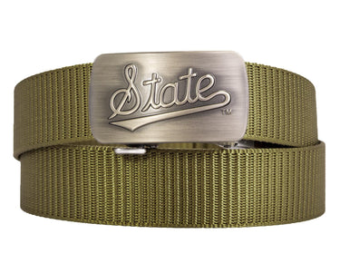 Mississippi State Bulldogs Cut-to-Size Belt with Gunmetal Clamp Buckle