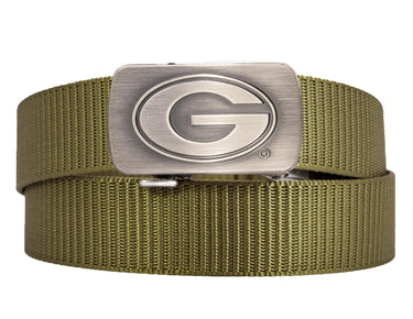 Georgia Bulldogs Cut-to-Size Belt with Gunmetal Clamp Buckle