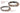 Georgia Southern Eagles Old School Camo Leather Dog Collar - Antique Copper Logo