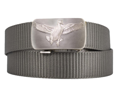 Mallard Cut-to-Size Belt with Gunmetal Clamp Buckle - Six Color Poly Webbing