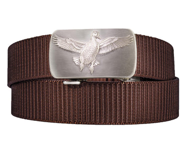 Mallard Cut-to-Size Belt with Gunmetal Clamp Buckle - Six Color Poly Webbing