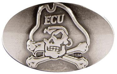 ECU Pirates Kids Collegiate Brown Leather Belt With Metal Emblems - Sizes S,M,L,XL