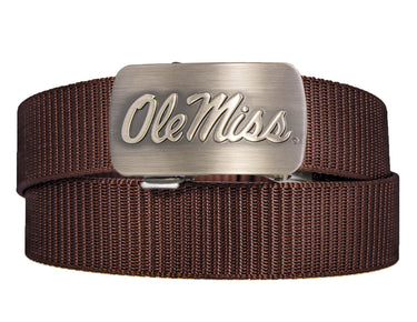 Ole Miss Rebels Cut-to-Size Belt with Gunmetal Clamp Buckle