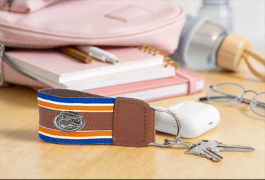 Clemson Tigers Collegiate Grosgrain Ribbon Key Chain.