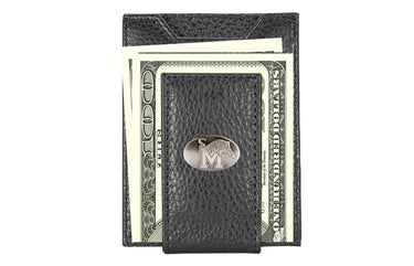 Memphis Tigers Pebble Grain Leather Wallet – Bifold, Trifold, Tall Roper & Slim Front Pocket – Black or Brown – Executive Style