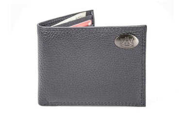 Auburn Tigers Pebble Grain Leather Wallet – Bifold, Trifold, Tall Roper & Slim Front Pocket – Black or Brown – Executive Style