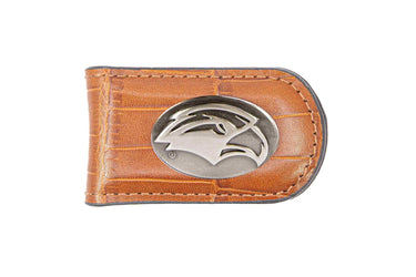 Southern Miss Eagles Leather Magnetic Money Clip Wallet - Silver Emblem Fan Gift - 6 Colors