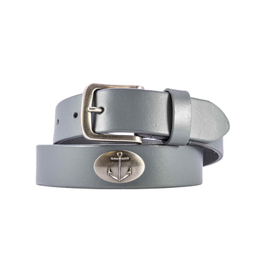 Anchor Leather Belt for Men – Brown Full Grain Casual Nautical Belt