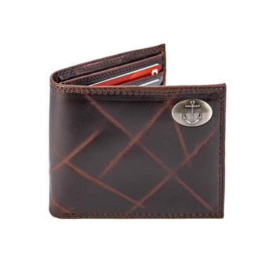 Anchor Leather Bifold Wallet for Men | Full Grain Leather Wallet | Gift for Him
