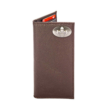 Fleur De Lis Leather Roper Wallet for Men | Full Grain Leather Wallet | Gift for Him