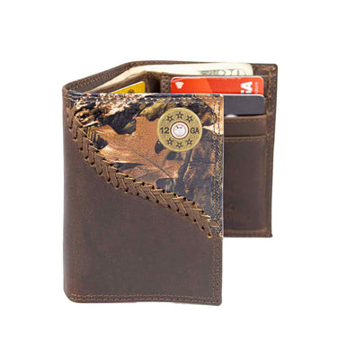 Shotshell Leather Trifold Wallet for Men | Full Grain Leather Wallet | Gift for Him