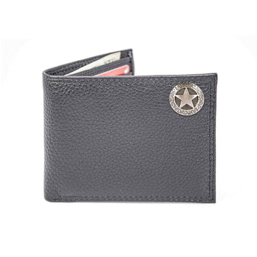 Texas Star Leather Bifold Wallet for Men | Full Grain Leather Wallet | Gift for Him