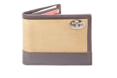 Cross Leather Bifold Wallet for Men | Full Grain Leather Wallet | Gift for Him