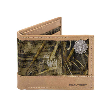 Maltese Cross Leather Bifold Wallet for Men | Full Grain Leather Wallet | Gift for Him