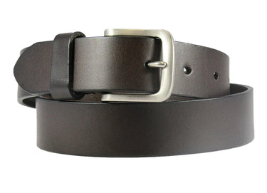 Mens Leather Belt Brown or Black | Full Grain Casual Belt | Classic Everyday Belt | Jeans Dress Belt