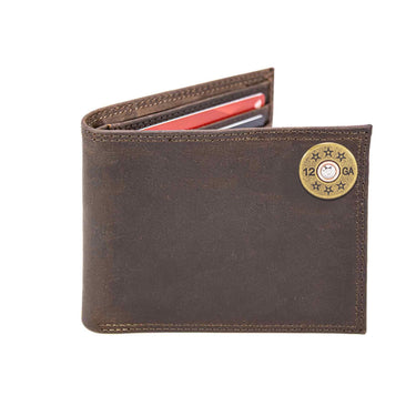 Shotshell Leather Bifold Wallet for Men | Full Grain Leather Wallet | Gift for Him