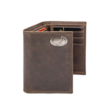 Cotton Boll Leather Trifold Wallet for Men | Full Grain Leather Wallet | Gift for Him