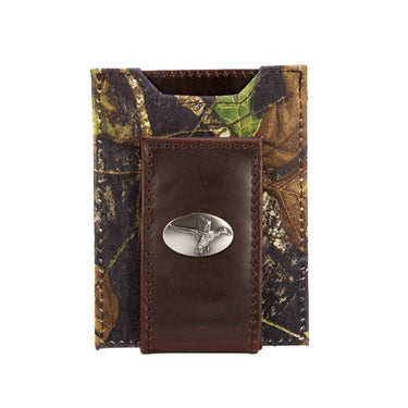 Mallard Magnetic Leather Wallet | Slim Front Pocket Card Holder | Minimalist Clip Wallet