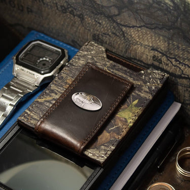 Marlin Magnetic Leather Wallet | Slim Front Pocket Card Holder | Minimalist Clip Wallet