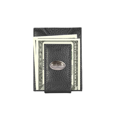Peanut Magnetic Leather Wallet | Slim Front Pocket Card Holder | Minimalist Clip Wallet