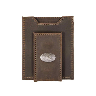 Turkey Magnetic Leather Wallet | Slim Front Pocket Card Holder | Minimalist Clip Wallet