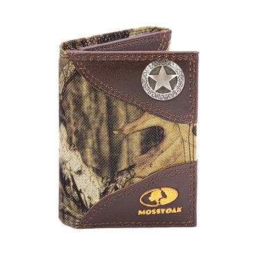 Texas Star Leather Trifold Wallet for Men | Full Grain Leather Wallet | Gift for Him