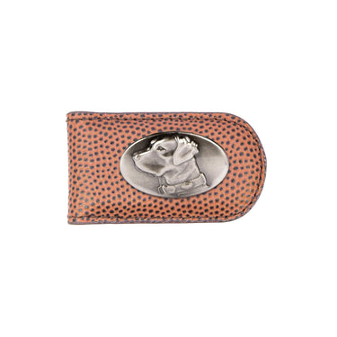 Lab Leather Magnetic Money Clip Wallet - Slim Front Pocket Silver Emblem - 6 Colors