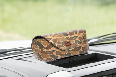 USC Gamecocks Sunglass and Eyewear Case – Camo or Brown Pebble with Protective Snap Closure