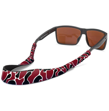 South Carolina Gamecocks Color Garnet and Black Camo Style Neoprene Sunglasses Strap