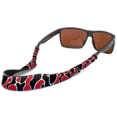 Georgia Bulldogs Color Red and Black Camo Style Neoprene Sunglasses Strap