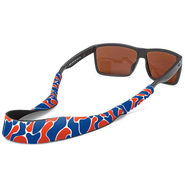 Florida Gators Color Royal and Orange Camo Style Neoprene Sunglasses Strap