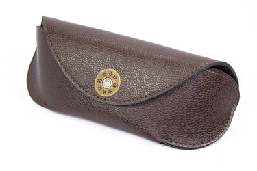 Shotshell Sunglass and Eyewear Case – Camo or Brown Pebble with Protective Snap Closure